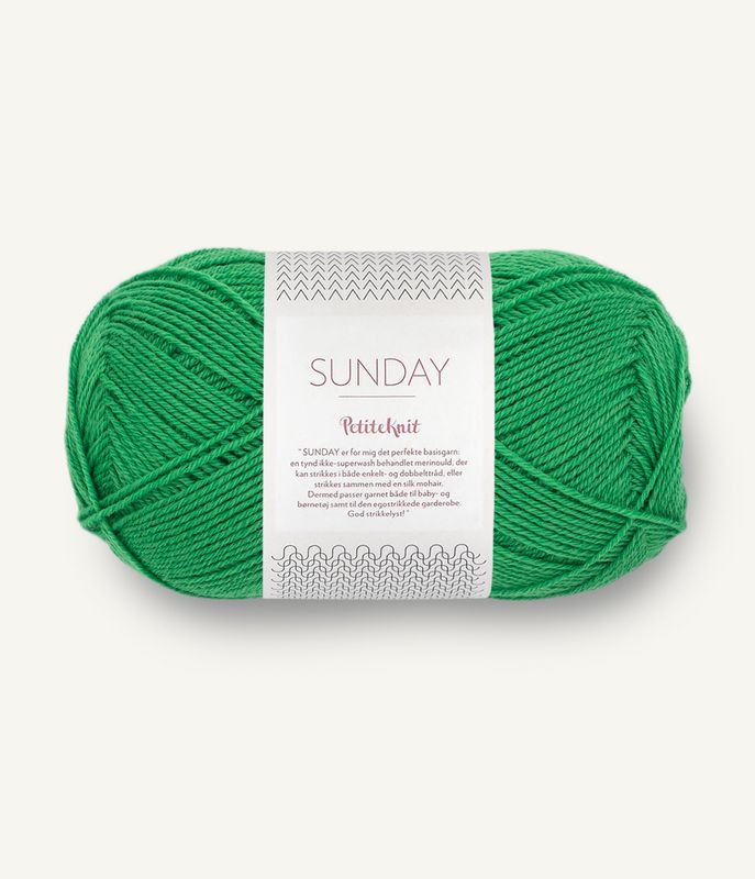 8236 PetiteKnit Sunday Statement Green